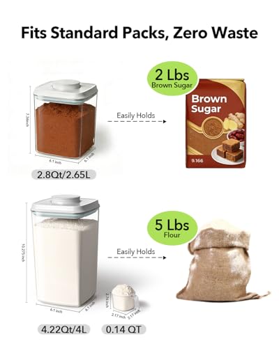 Airtight Food Storage Containers Set with One-Touch Lid - Image 3