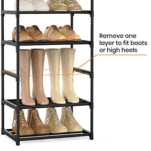 Narrow Shoe Rack 10 Tiers Tall Shoe Rack for Entryway Closet 20 - Image 6