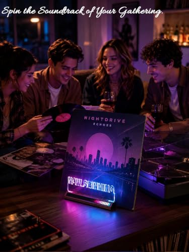 Ammonite Light up Vinyl Record Stand with Pickup Rhythm Light - Image 4
