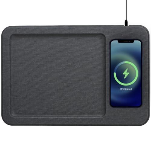 PU Leather Wireless Charging Valet Tray Organizer USB-C, Premium - Image 2