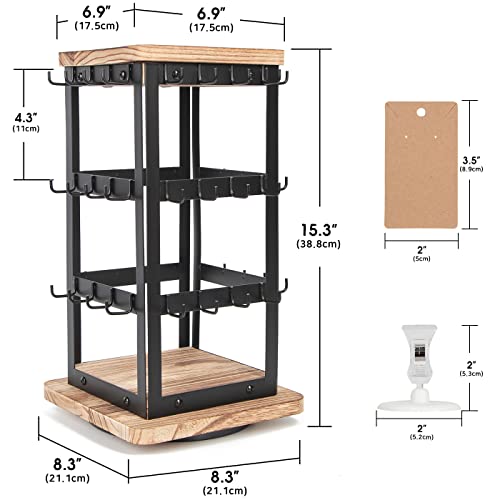 Jewelry Display for Vendors Rotating Earring Tower Holder - Image 8