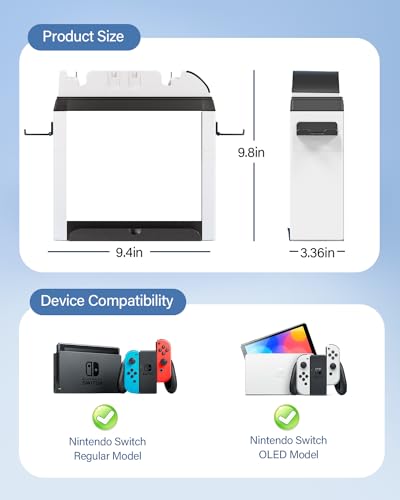 Switch Games Organizer Holder and Charging Dock for Nintendo - Image 6