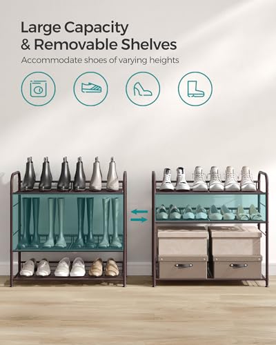 SONGMICS 4-Tier Stackable Metal Shoe Rack, Holds Up | All Products - Image 5