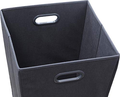 Simple Houseware Foldable Closet Laundry Hamper Basket, Dark Grey - Image 4