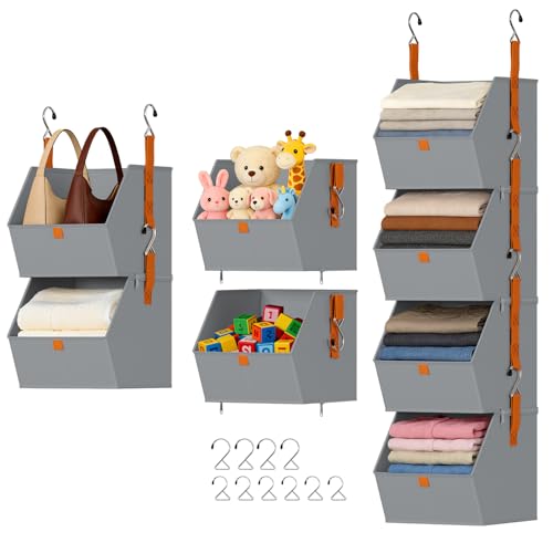DIMJ 4-Tier Hanging Closet Organizer, Modular Bins for RVs - Image 2