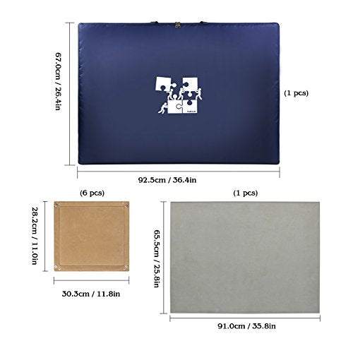 Lavievert 1500 Piece Jigsaw Puzzle Board with Padded - Image 4