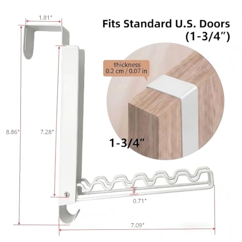 Over The Door Drying Rack, Double Folding Portable Hanging - Image 4
