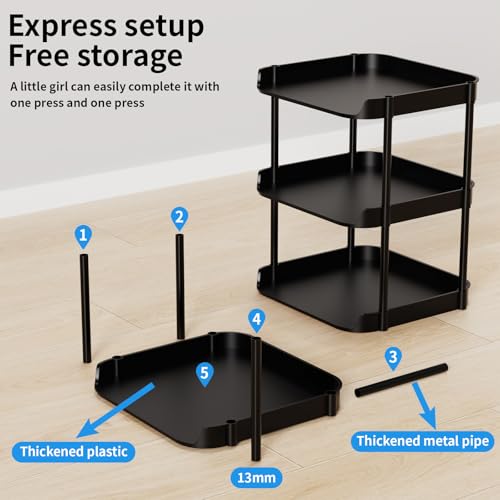 6 Tier Vertical Narrow Shoe Rack, Stackable Tall Skinny Shoerack - Image 6