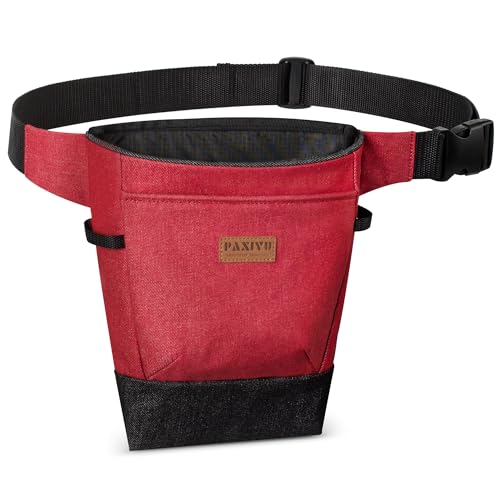 Garden Tool Belt for Women & Men, Burgundy Red Denim Apron - Image 2