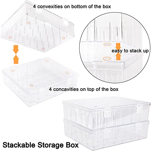 New brothread 30 Spools Tall and Clear Storage Box Organizer - Image 5