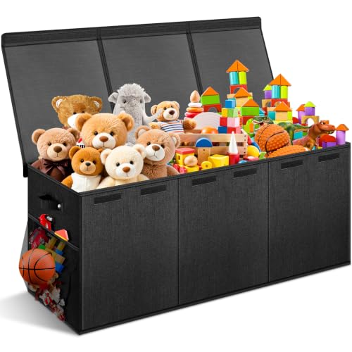 Extra Large Toy Box with Lids, Collapsible Storage Bin - Image 2