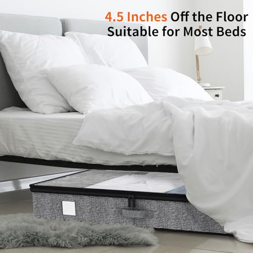 Under Bed Storage Containers 4 Pack Reinforced Underbed Organizer - Image 7