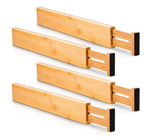 Utoplike 4 Pcs Bamboo Kitchen Drawer Dividers, Large | All Products - Image 2