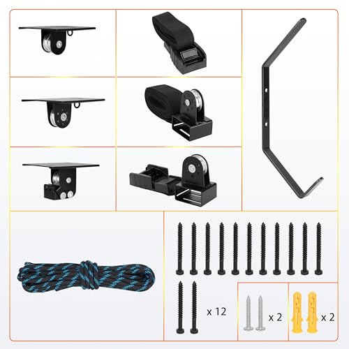 Hikeen Kayak Hoist for Garage Ceiling, Heavy Duty Kayak - Image 7