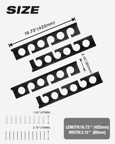 Fishing Rod Holder,Wall or Ceiling Mounted Pole Rack Garage - Image 6