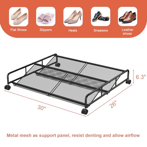 Under Bed Shoe Storage Organizer, Under Bed Storage Containers - Image 4