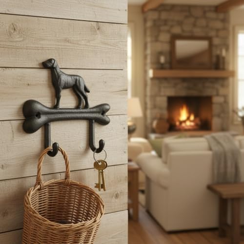 Comfy Hour 7" Heavy Duty Cast Iron Dog Wall Hook | Laundry & Clothing - Image 7