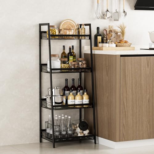 4 Tier Bathroom Shelf, Bathroom Organizer and Storage - Image 4