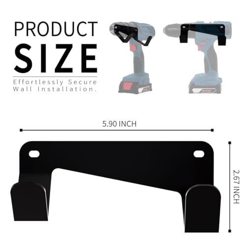 Drill Holder, Heavy Duty Steel Drill Dock Wall Mount - Image 3
