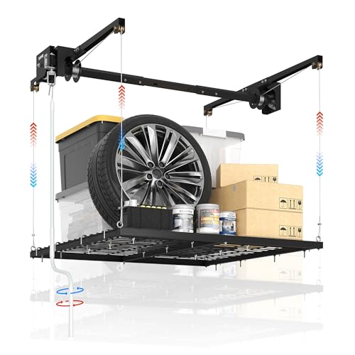 GarveeHome 4x4 ft, 350 lbs Heavy Duty Overhead Garage | Garage Storage - Image 2