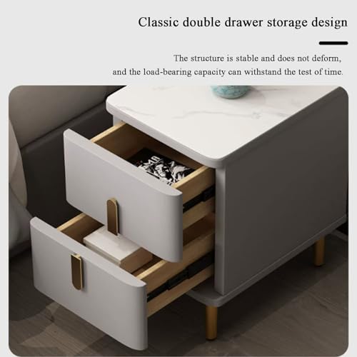 Solid wood Ultra-narrow bedroom bedside table,tall nightstand - Image 5