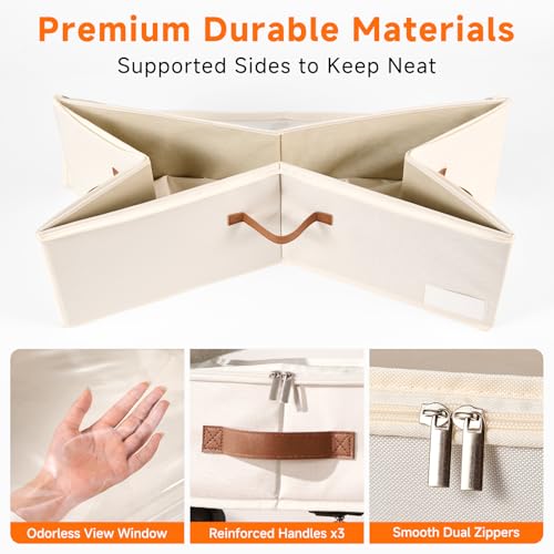 6 Inches Under Bed Storage with Wheels Pack of 2, Underbed - Image 5
