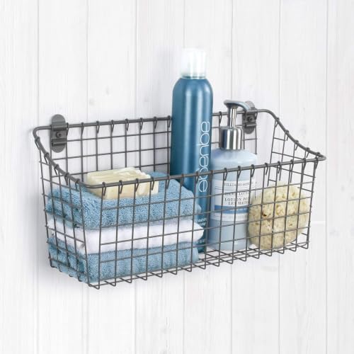 Spectrum Vintage Living Extra Large Wire Wall Basket - Image 6