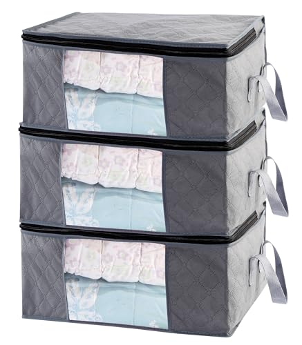 Storage Clothes Bins Closet Bags - 35L Containers Organizer Boxes - Image 2