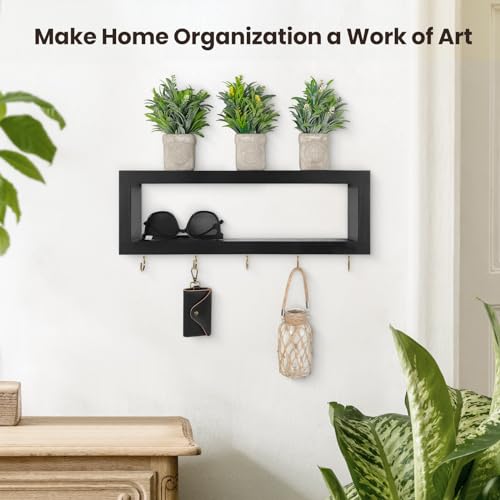 Lwenki Wall Shelf with Hooks - Decorative Key and Wa | All Products - Image 7