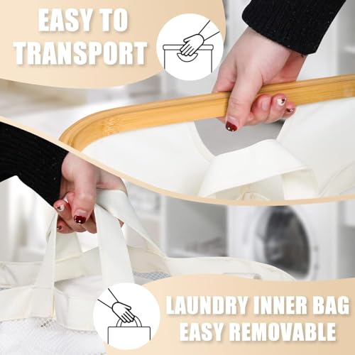 Hampers for Laundry Basket with Lid, 145L Large Laundry Hamper 3 - Image 6