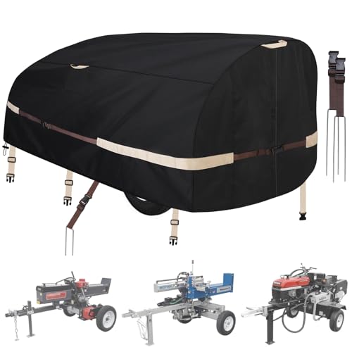 Log Splitter Cover, 1200D Heavy Duty Tear Resistant Wood Splitter - Image 2