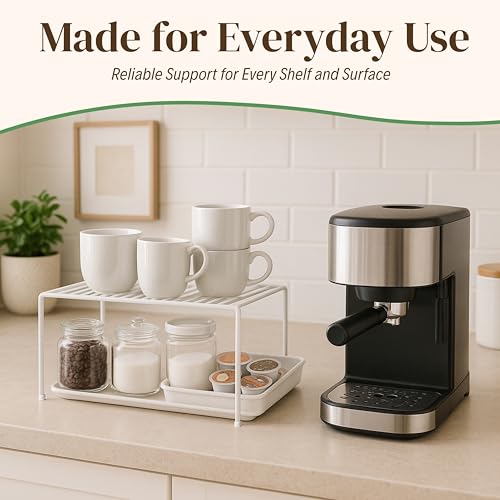 Evelots 2-Pack Wire Shelves, Cabinet Shelf Risers & Freezer - Image 4