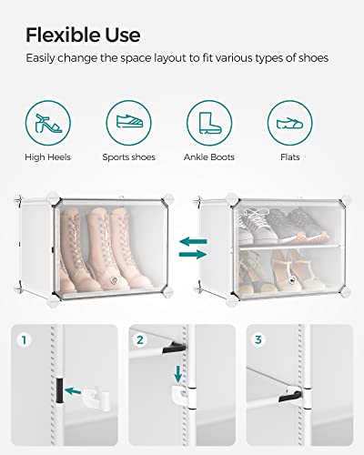 SONGMICS Shoe Rack, 6-Tier with Doors, 24-Pair Storage Cabinet - Image 7