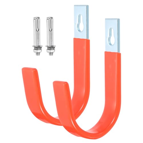 uxcell 2 Pcs 5.91x3.54 Inch Garage Hanging Hooks, Heavy - Image 2