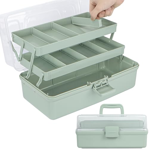 TERGOO 12.5in 3-Layer Multipurpose Craft Organizers and Storage - Image 2