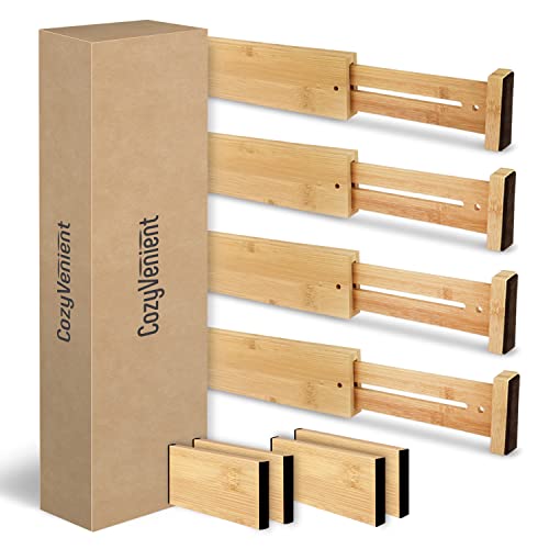 Adjustable Bamboo Drawer Dividers for Clothes, Kitch | All Products - Image 3