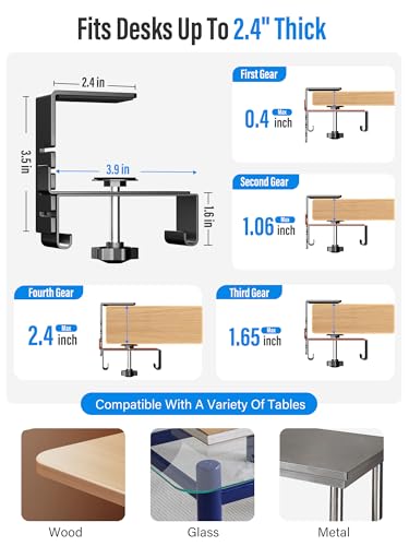 [Upgraded] Large Under Desk Cable Management Tray, C | Cable Managemen - Image 4