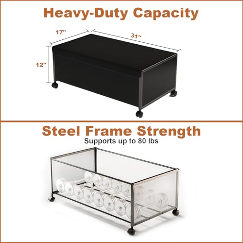 2Pack Under Bed Storage Containers,12 inch Height,31 inch Long - Image 3