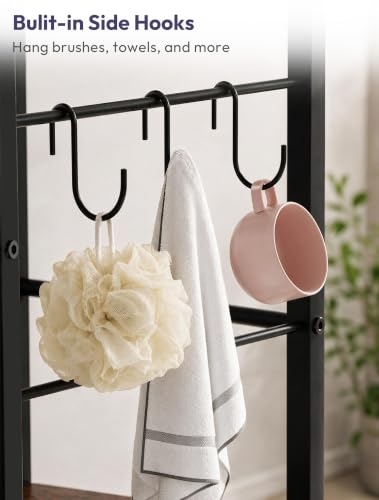 SWTYMIKI Narrow Towel Storage for Bathroom - 3-Tier Towel Rack - Image 5