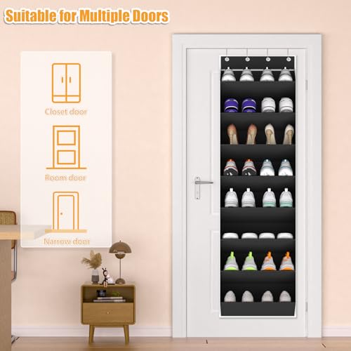 KYEVIS Over The Door Shoe Organizer Storage Fit 16-24 Pairs - Image 6