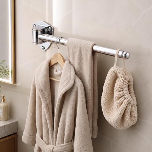 Clothes Drying Rack, Wall Mounted Clothes Hanger Rack - Image 3