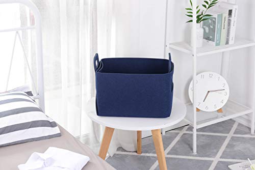 Minoisome Storage Basket Felt Storage Bin Collapsible& Convenient - Image 3