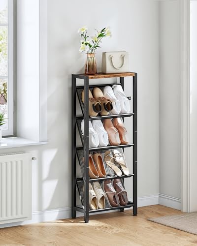 Shoe Rack, 5-Tier Slanted Shoe Rack - Image 7
