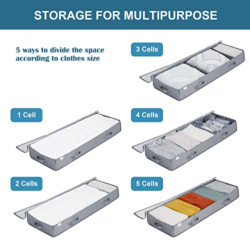 Under Bed Storage Containers, 2 Pack Under the Bed Bags - Image 5