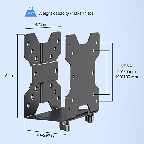 Pholiten Adjustable Thin Client Mini PC Mount Bracket,CPU VESA - Image 3
