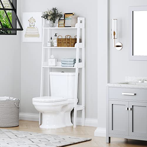UTEX Over The Toilet Storage Shelf, 3-Tier Bathroom Organizer - Image 6