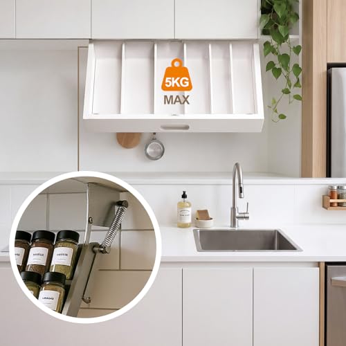 2 Pcs Pull Down Rack Hinges Under Cabinet Hinges for Spice - Image 3