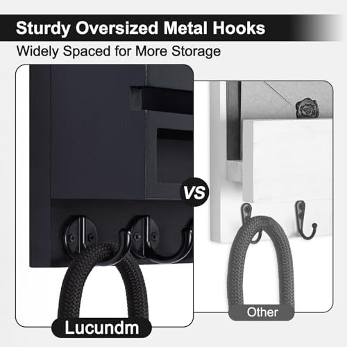 Key and Mail Holder Wall Mount, Key Hanger with Long - Image 6