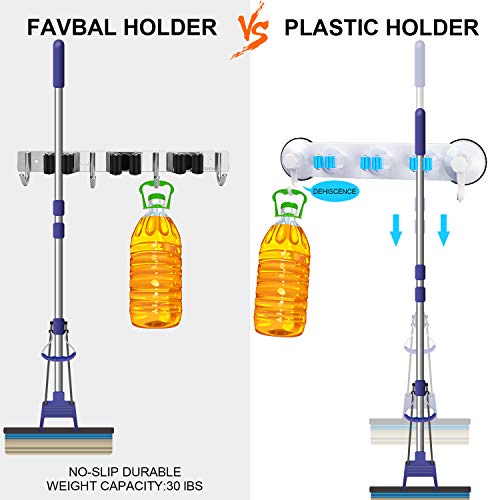 Broom Hanger Wall Mounted, 2PCS Mop and Broom Holder Wall - Image 6