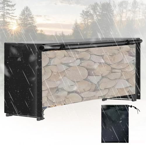 Waterproof Firewood Rack Cover 10FT, 600D Heavy Duty - Image 2